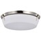 Nuvo Rowen 4-Light Flush Mount Brushed Nickel Etched White Glass 60/7761 - alternate 1
